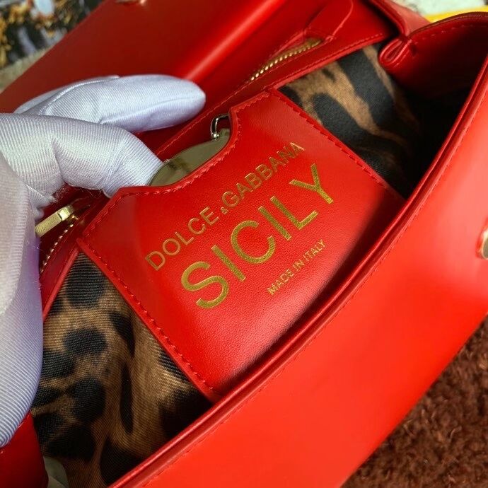 Dolce & Gabbana Origianl Leather Shoulder Bag 5157 red