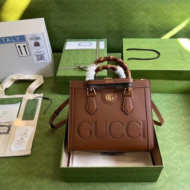 Gucci Diana small tote bag A660195 Brown