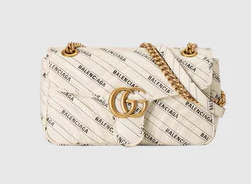 Gucci The Hacker Project small GG Marmont bag ‎443497 white