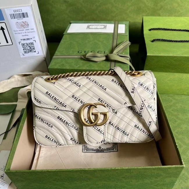 Gucci The Hacker Project small GG Marmont bag ‎443497 white