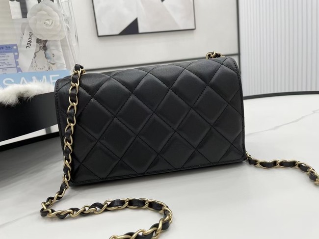 Chanel Flap Lambskin Shoulder Bag AS2557 black