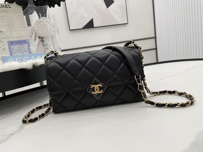 Chanel Flap Lambskin Shoulder Bag AS2557 black