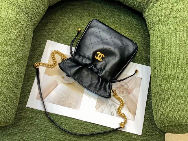 Chanel SMALL Lambskin Shoulder Bag SS2088 black