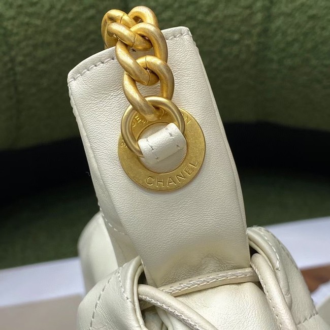 Chanel SMALL Lambskin Shoulder Bag SS2088 white