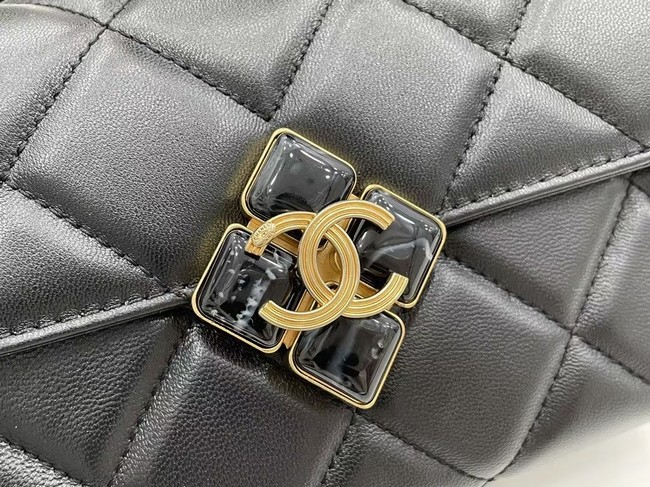 Chanel Flap Lambskin Shoulder Bag AS2556 black