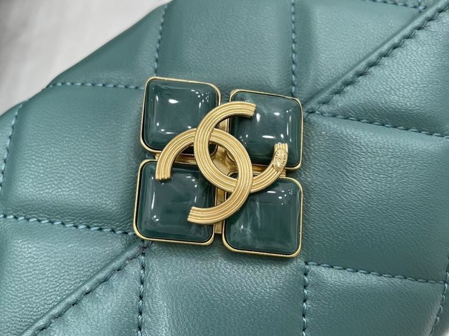 Chanel Flap Lambskin Shoulder Bag AS2556 green