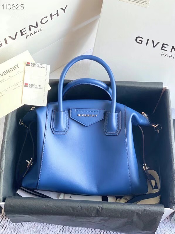 GIVENCHY Original Leather Shoulder Bag 63188 blue