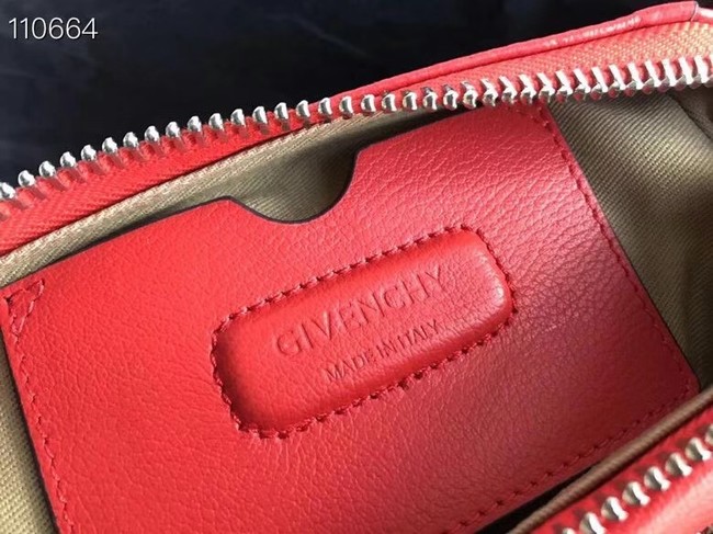 GIVENCHY Original Leather Shoulder Bag 1870 red