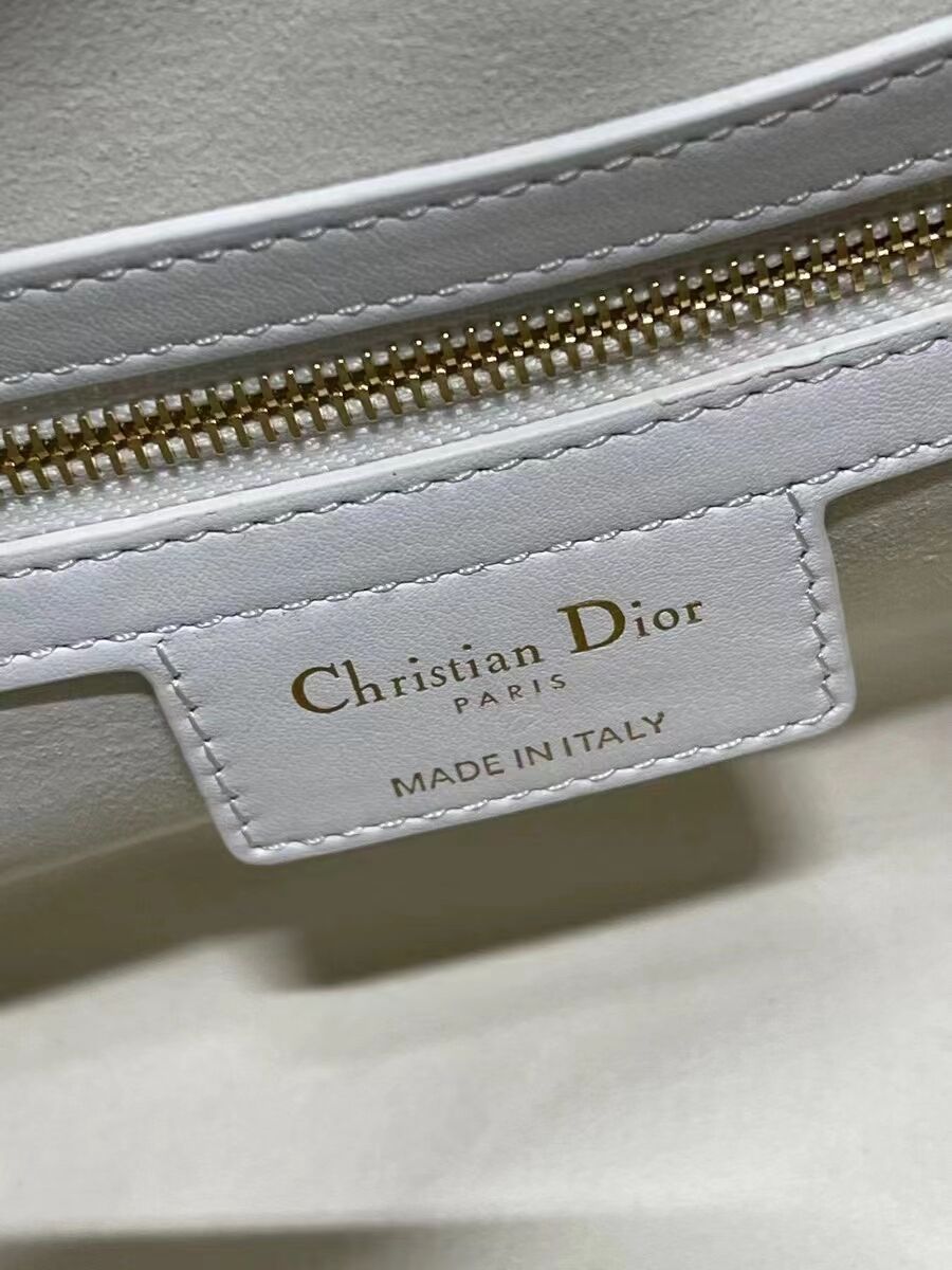DIOR medium leather tote Bag C9200 white