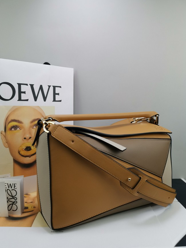 Loewe Puzzle Bag Original Leather 61842 brown&gray 