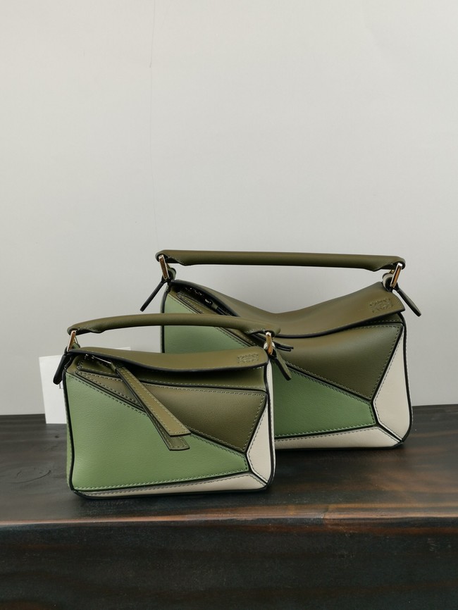 Loewe mini Puzzle Bag Original Leather 61841 green