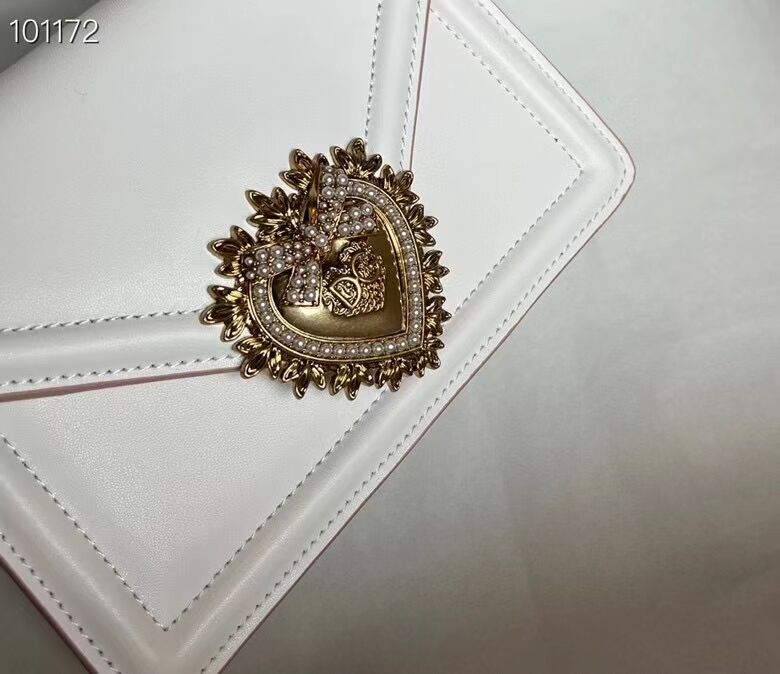 Dolce & Gabbana Origianl Leather Shoulder Bag 4011 white