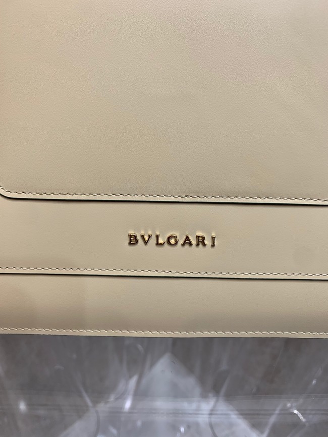 Bvlgari Serpenti Forever leather small crossbody bag 35106 cream