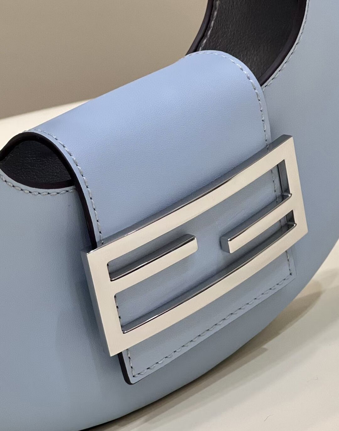 Fendi Cookie Light blue leather mini bag 8BS065A