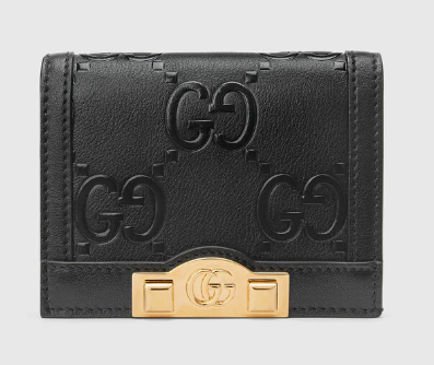Gucci GG card case wallet 676150 black