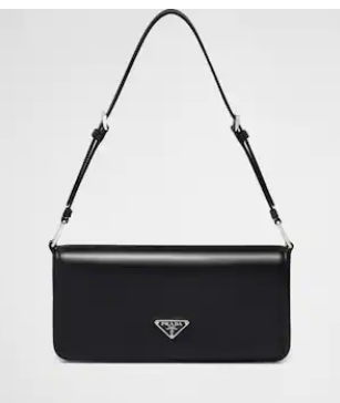 Prada Brushed leather Femme bag 1BD323 black
