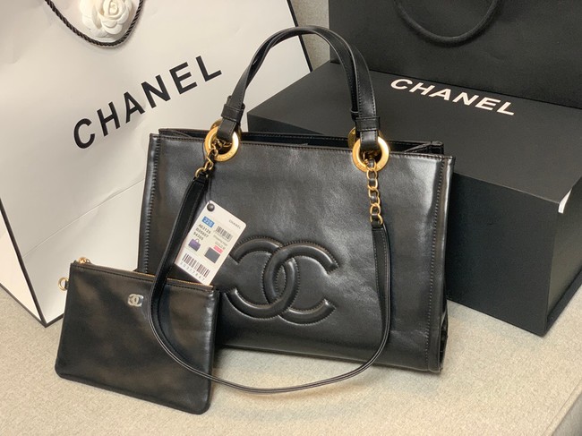 Chanel Sheepskin Shoulder Bag AS3128 black