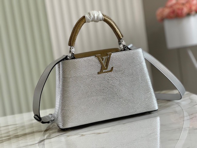 Louis Vuitton CAPUCINES BB M59266 silver