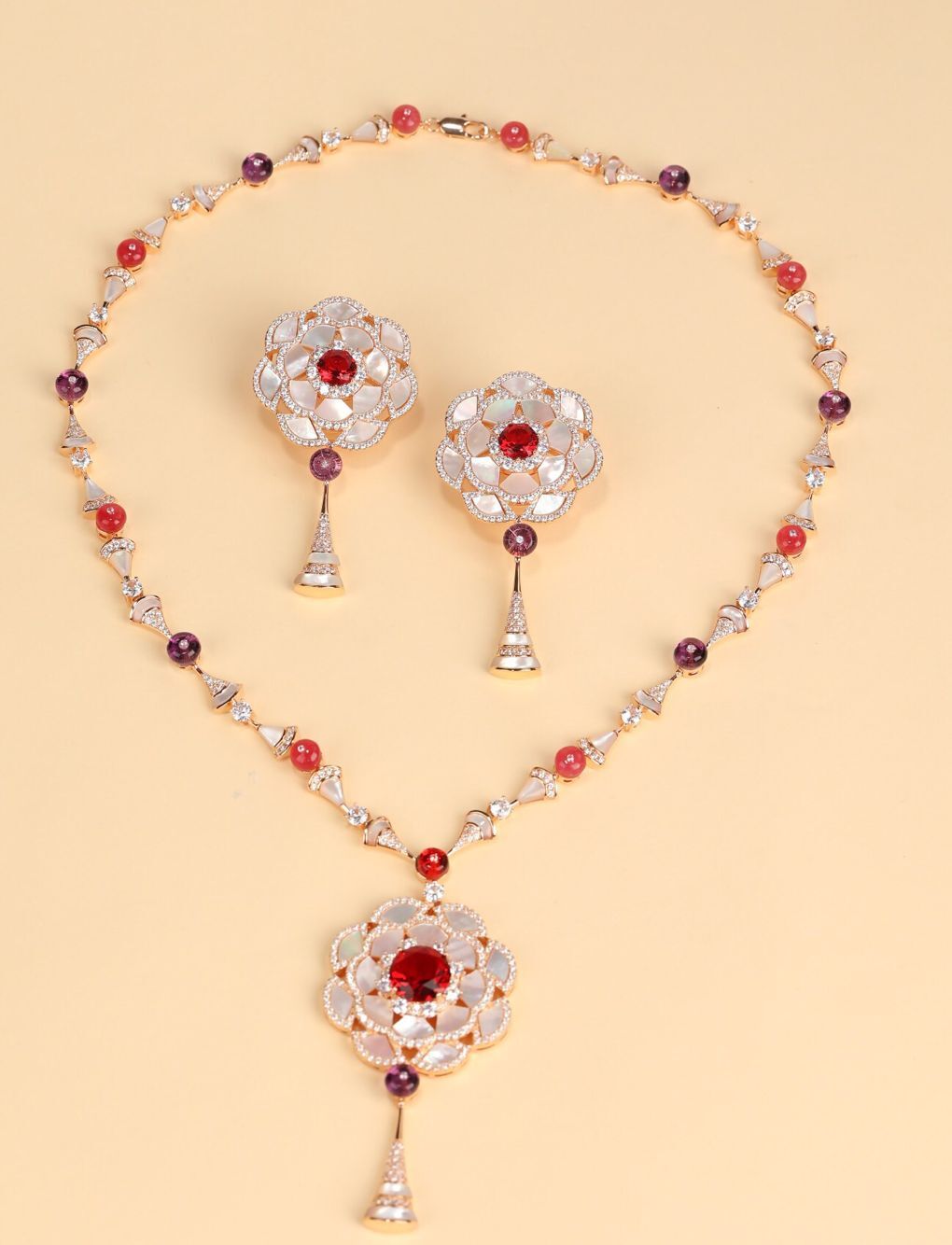BVLGARI Necklace & Earrings One Set BNE11236