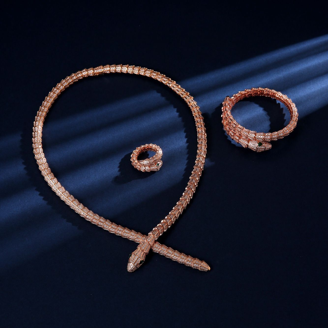 BVLGARI Necklace&Bracelet &Ring One Set BNE11246