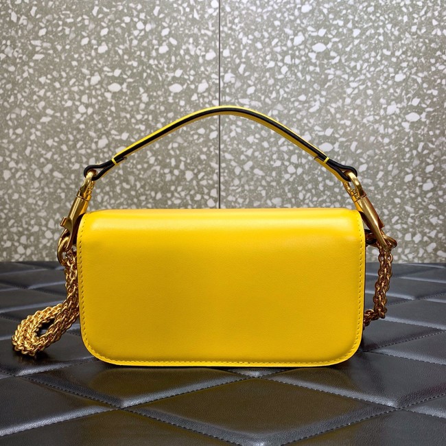VALENTINO GARAVANI MINI LOCO Calf leather Shoulder Bag 1W2B0K yellow