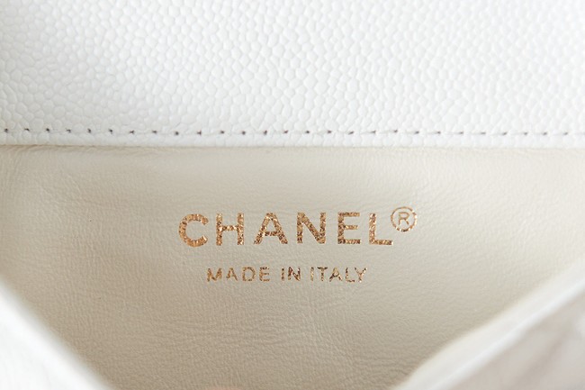 Chanel Grained Calfskin Pocket AS3225 white