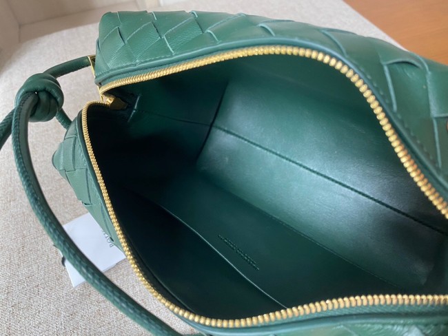 Bottega Veneta Small intrecciato leather cross-body bag 680255 Raintree