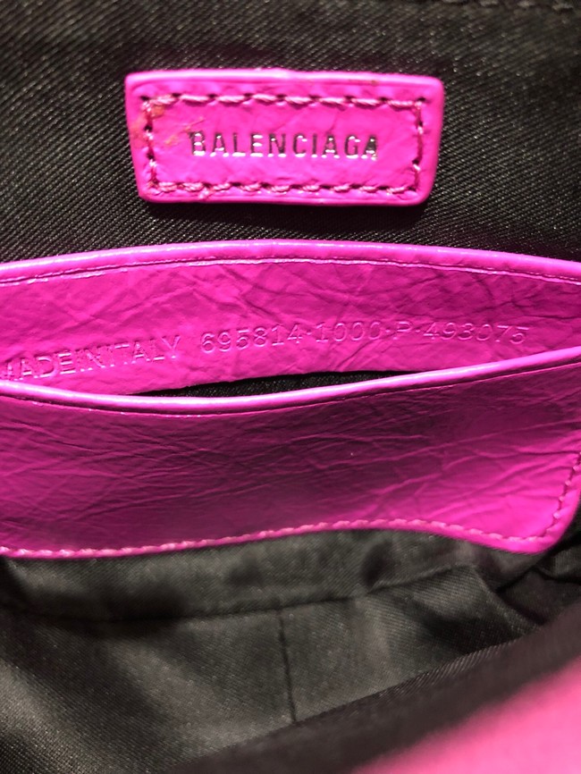 Balenciaga LE CAGOLE MINI PURSE WITH CHAIN 6958141 bright pink