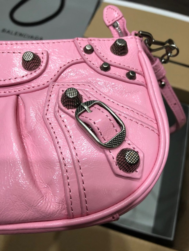 Balenciaga LE CAGOLE MINI PURSE WITH CHAIN 6958141 pink