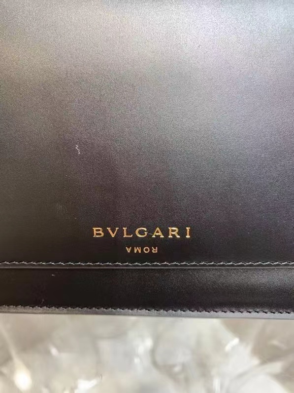 Bvlgari Serpenti Forever leather small crossbody bag B210755 Black