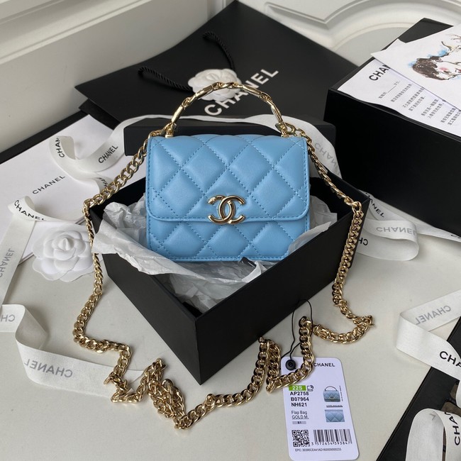 Chanel CLUTCH WITH CHAIN AP2758 blue