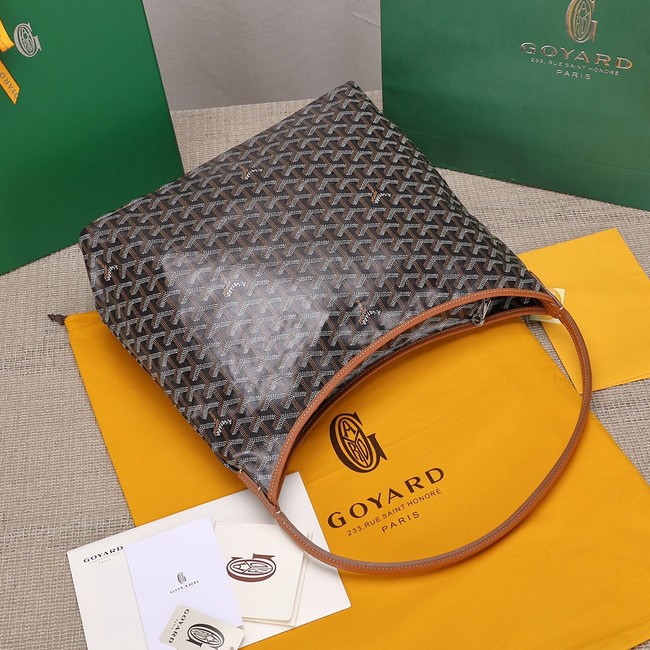 Goyard Calfskin Leather hobo bag G9983 brown