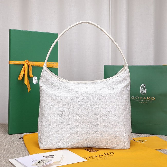 Goyard Calfskin Leather hobo bag G9983 white