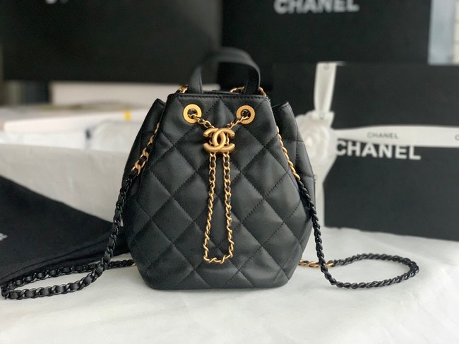 Chanel Calfskin Backpack Original Leather AS3211 black