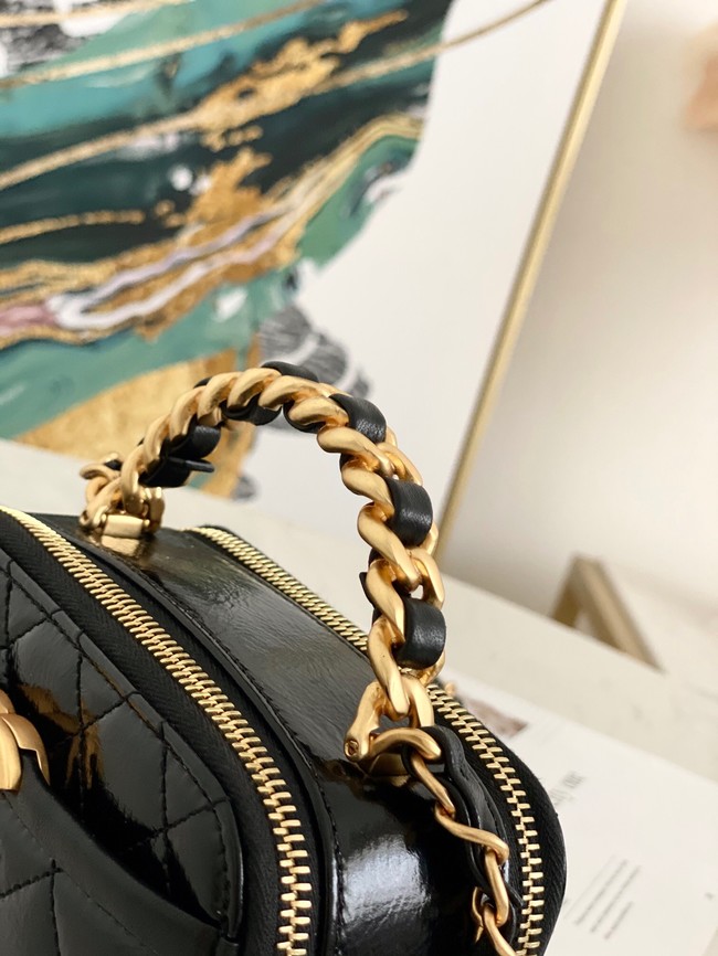 Chanel mini Shoulder Bag Lambskin & Gold-Tone Metal AS2178 black