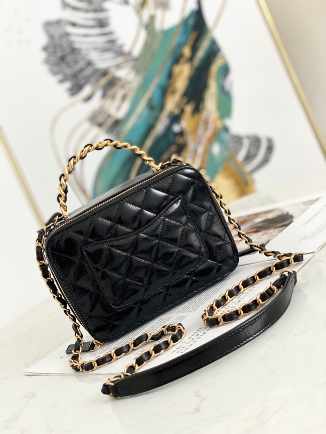 Chanel mini Shoulder Bag Lambskin & Gold-Tone Metal AS2179 black