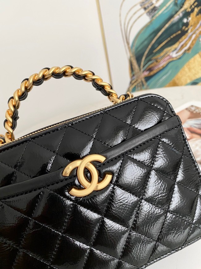 Chanel mini Shoulder Bag Lambskin & Gold-Tone Metal AS2179 black