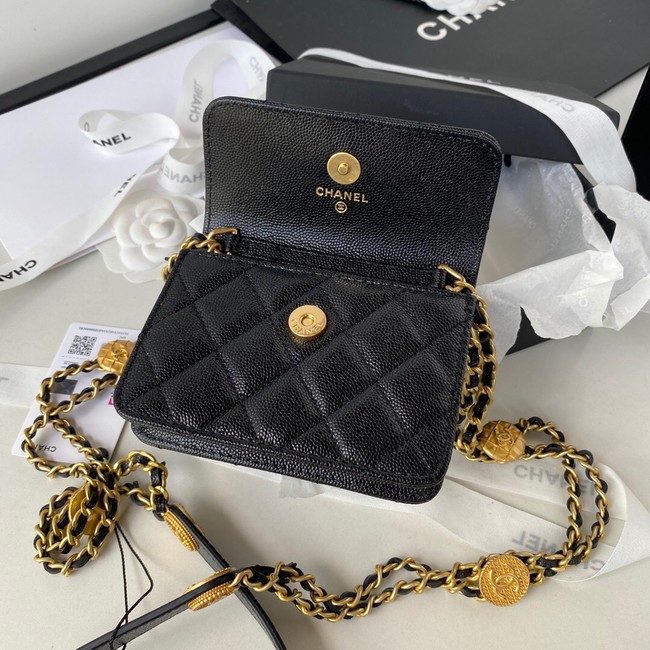 CHANEL CLUTCH WITH CHAIN AP2857 black
