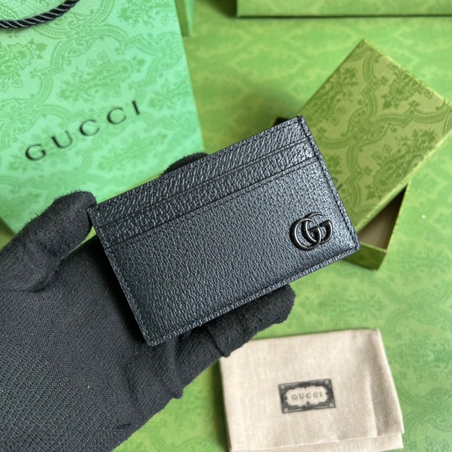 Gucci Card case 657588 black&black-toned hardware