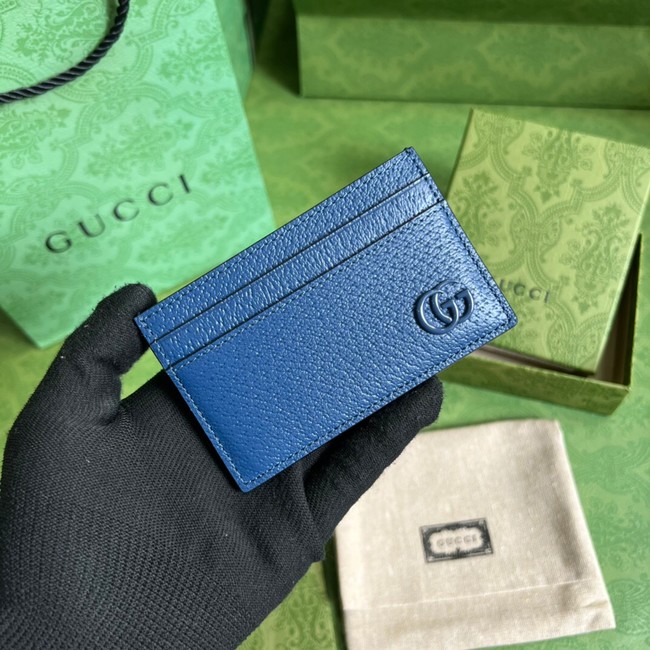 Gucci GG Marmont card case 657588 blue