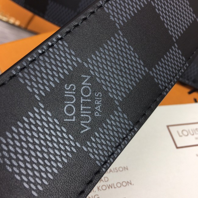 Louis Vuitton INITIALES 40MM MATTE BLACK BELT M0450S