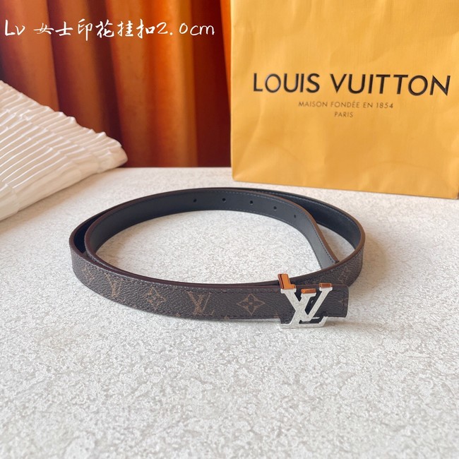 Louis Vuitton calf leather 20MM BELT M0465S