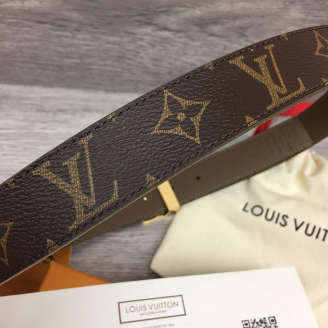 Louis Vuitton calf leather 35MM BELT M0454S