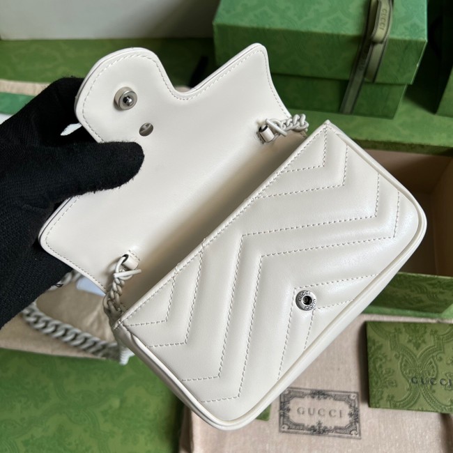 Gucci GG Marmont belt bag 699757 white
