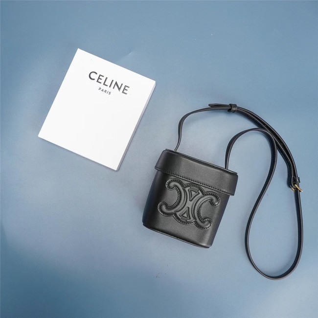 Celine MINI TEEN CLASSIC BAG IN BOX CALFSKIN 199263 BLACK