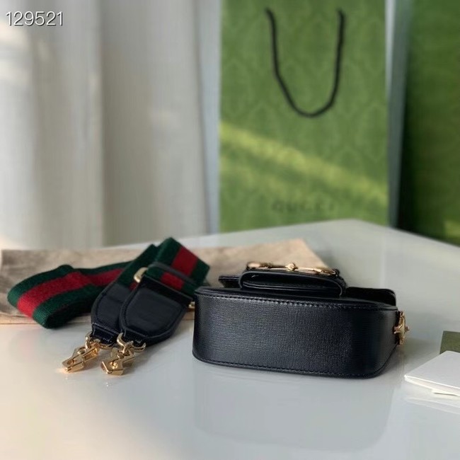 Gucci Horsebit 1955 strap wallet 699760 black