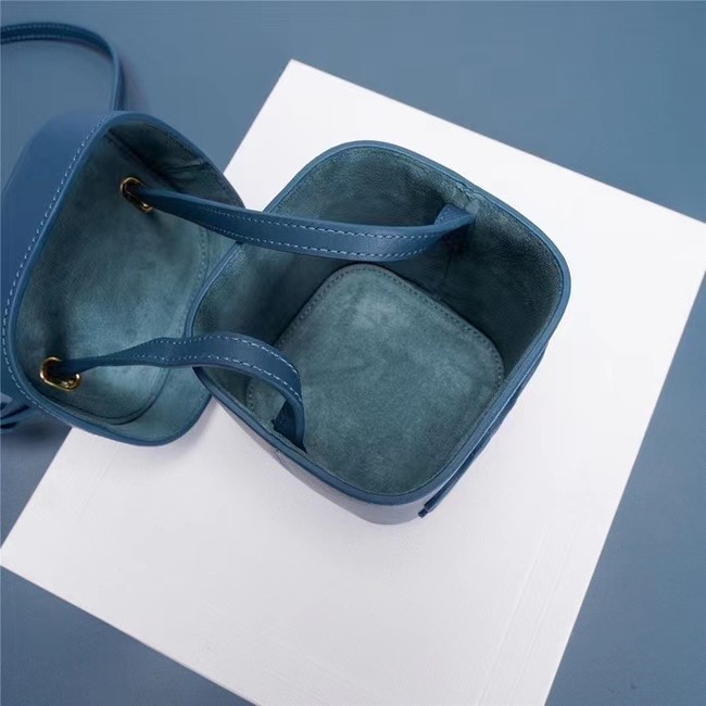 Celine MINI TEEN CLASSIC BAG IN BOX CALFSKIN 199263 blue