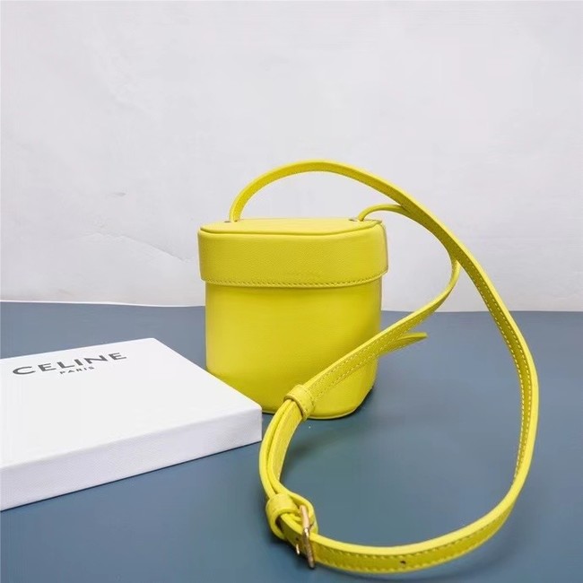 Celine MINI TEEN CLASSIC BAG IN BOX CALFSKIN 199263 yellow 