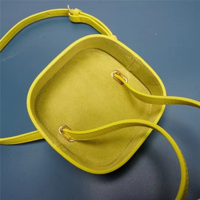 Celine MINI TEEN CLASSIC BAG IN BOX CALFSKIN 199263 yellow 