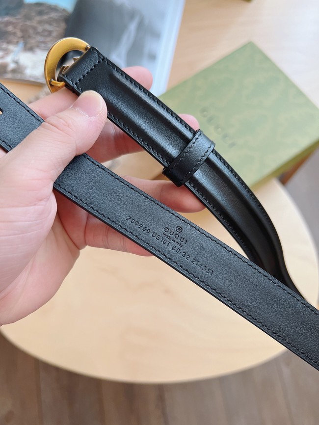 Gucci 25MM Leather Belt 7105-1